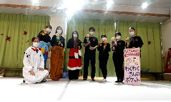 【わくわくさんのポケット】神出児童館で人形劇『さんびきのこぶた』や『防犯防災カルタ大会』などを披露しました