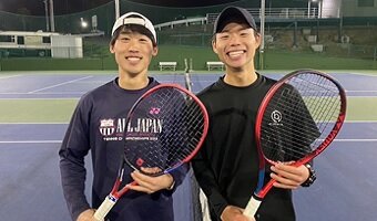 【男子硬式庭球部】「2023年度全日本学生室内テニス選手権大会（インカレインドア）」男子ダブルスに堺・森下ペアが出場します