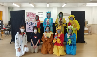 【わくわくさんのポケット、サプライズ企画部】ゆりかご認定こども園で人形劇公演と防災・防犯啓発活動を行いました