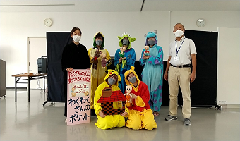 【わくわくさんのポケット】姫路市妻鹿公民館で人形劇公演を行いました