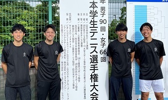 【男子硬式庭球部】2022年度 全日本学生テニス選手権大会<結果>