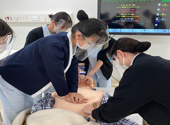 第１回兵庫大学ICLS（Immediate Cardiac Life Support ）コースを10月30日（日）に開催しました。