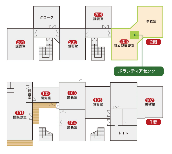 13号館 館内図